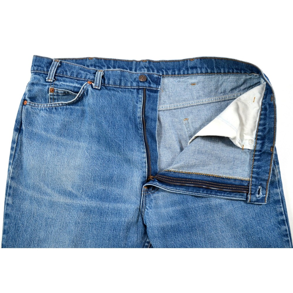 Vintage 1981 Levi's Orange Tab 517 USA Made‎ Bootcut Jeans Distressed Fade 42x34 - Picture 5 of 16